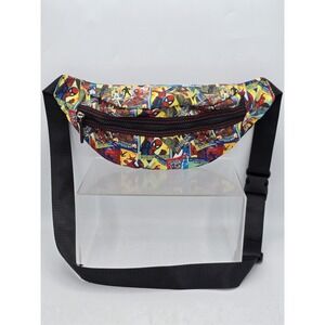 Marvel Spiderman Comic Cross Body or Around Waist Adjustable Fanny Pack‎
